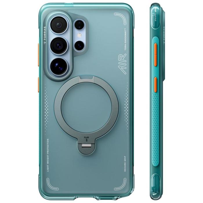 Torras - Torras Mobilskal för Samsung Galaxy S26 Ultra Magnetiskt Kickstand - Grön