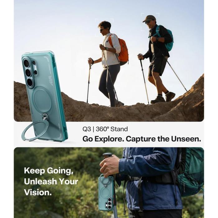 Torras - Torras Mobilskal för Samsung Galaxy S26 Ultra Magnetiskt Kickstand - Grön