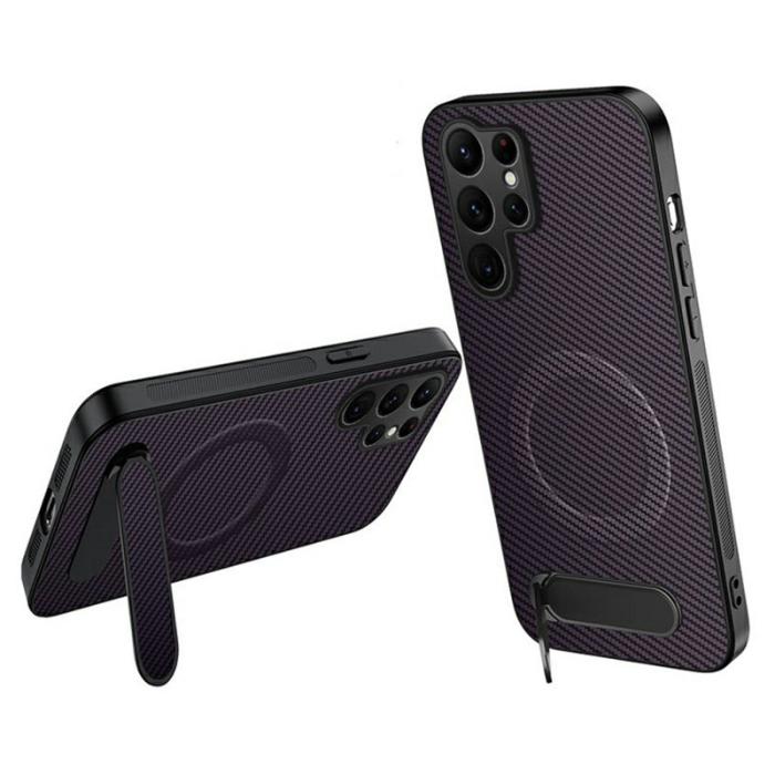WANLONFENG - WANLONFENG Mobilskal för Samsung Galaxy S26 Ultra Magnetiskt Kickstand - Lila