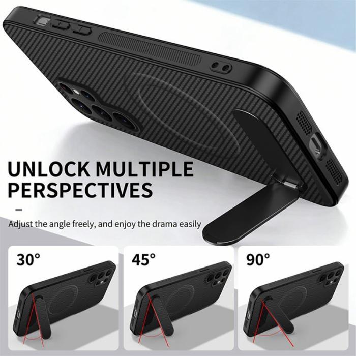 WANLONFENG - WANLONFENG Mobilskal för Samsung Galaxy S26 Ultra Magnetiskt Kickstand - Lila