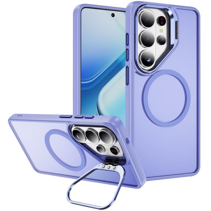 OEM - Mobilskal för Samsung Galaxy S26 Ultra Magnetiskt Kickstand PC + TPU - Ljuslila