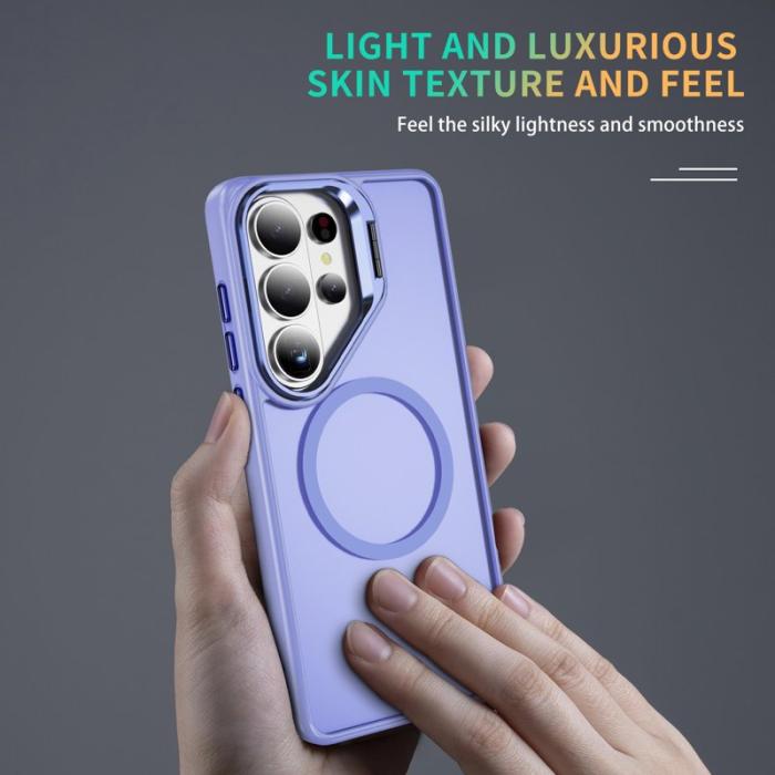 OEM - Mobilskal för Samsung Galaxy S26 Ultra Magnetiskt Kickstand PC + TPU - Ljuslila