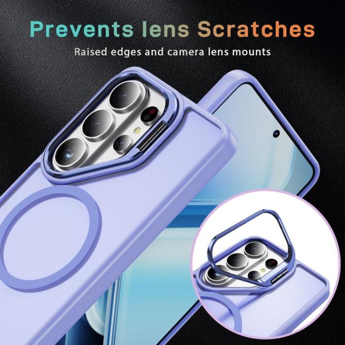 OEM - Mobilskal för Samsung Galaxy S26 Ultra Magnetiskt Kickstand PC + TPU - Ljuslila