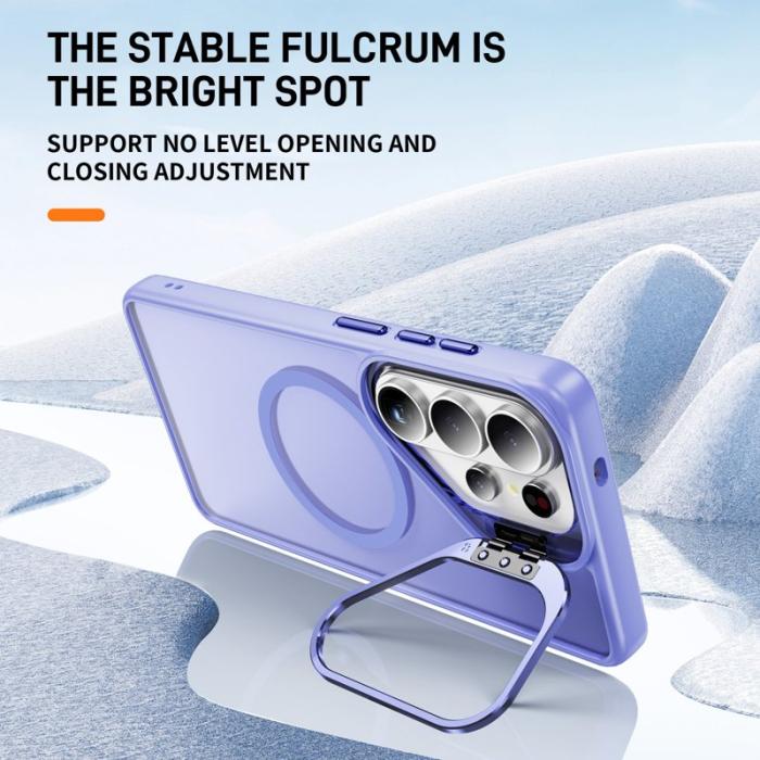 OEM - Mobilskal för Samsung Galaxy S26 Ultra Magnetiskt Kickstand PC + TPU - Ljuslila