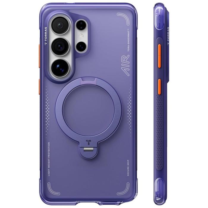 Torras - Torras Mobilskal för Samsung Galaxy S26 Ultra Magnetiskt Kickstand - Mörklila