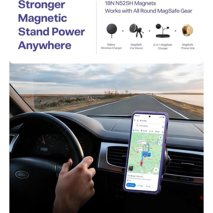 Torras - Torras Mobilskal för Samsung Galaxy S26 Ultra Magnetiskt Kickstand - Mörklila