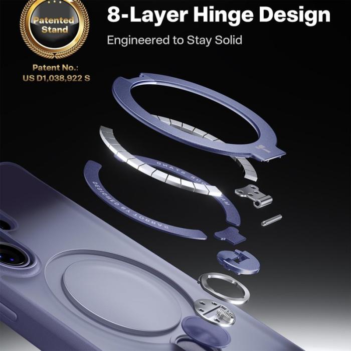 Torras - Torras Mobilskal för Samsung Galaxy S26 Ultra Magnetiskt Kickstand - Mörklila