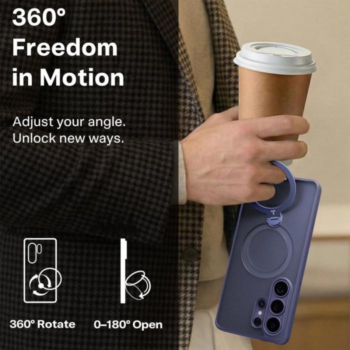 Torras - Torras Mobilskal för Samsung Galaxy S26 Ultra Magnetiskt Kickstand - Mörklila