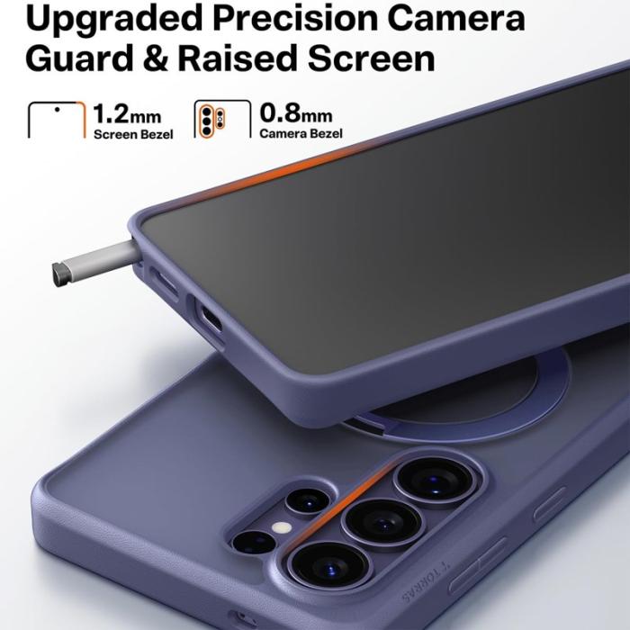 Torras - Torras Mobilskal för Samsung Galaxy S26 Ultra Magnetiskt Kickstand - Mörklila