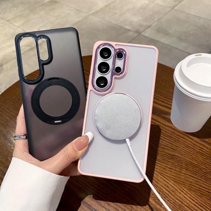 OEM - Mobilskal för Samsung Galaxy S26 Ultra Magnetiskt Kickstand PC + TPU - Orange