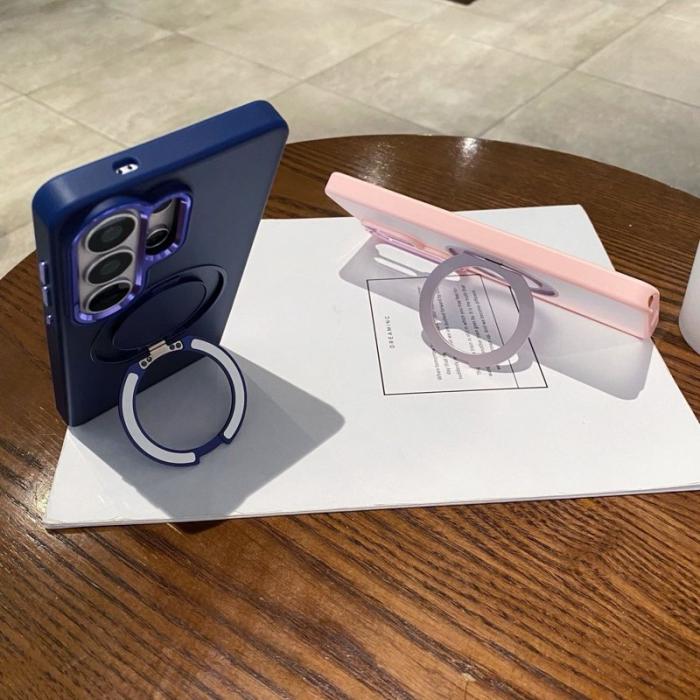 OEM - Mobilskal för Samsung Galaxy S26 Ultra Magnetiskt Kickstand PC + TPU - Rosa