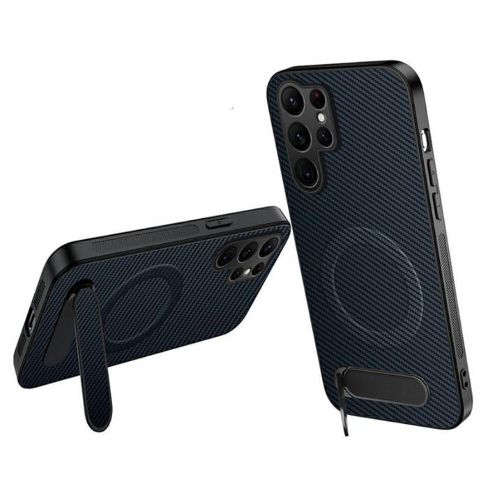 WANLONFENG - WANLONFENG Mobilskal för Samsung Galaxy S26 Ultra Magnetiskt Kickstand - Safir