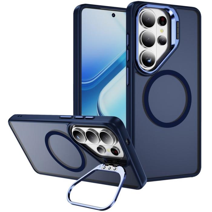 OEM - Mobilskal för Samsung Galaxy S26 Ultra Magnetiskt Kickstand PC + TPU - Safir