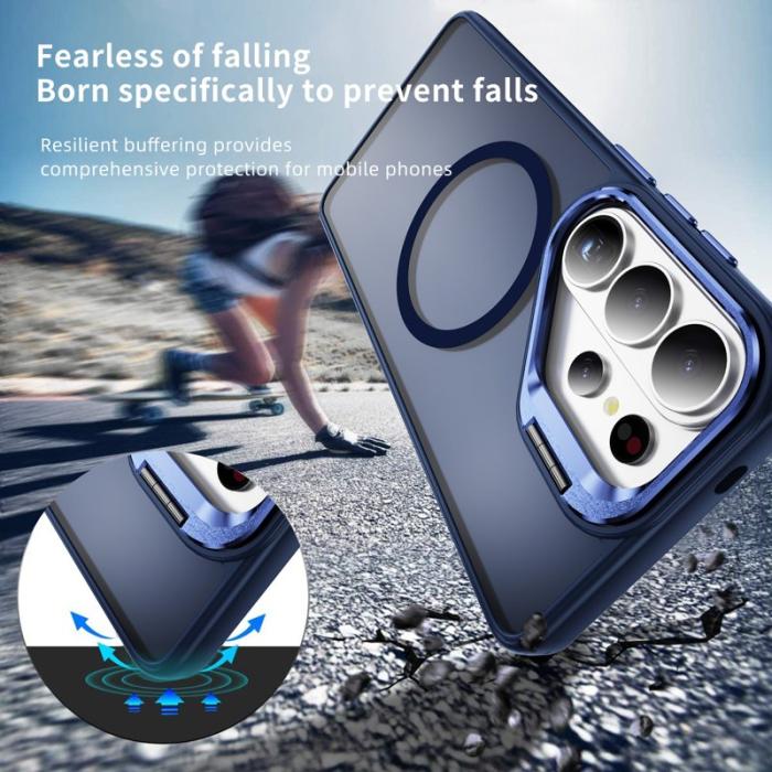 OEM - Mobilskal för Samsung Galaxy S26 Ultra Magnetiskt Kickstand PC + TPU - Safir