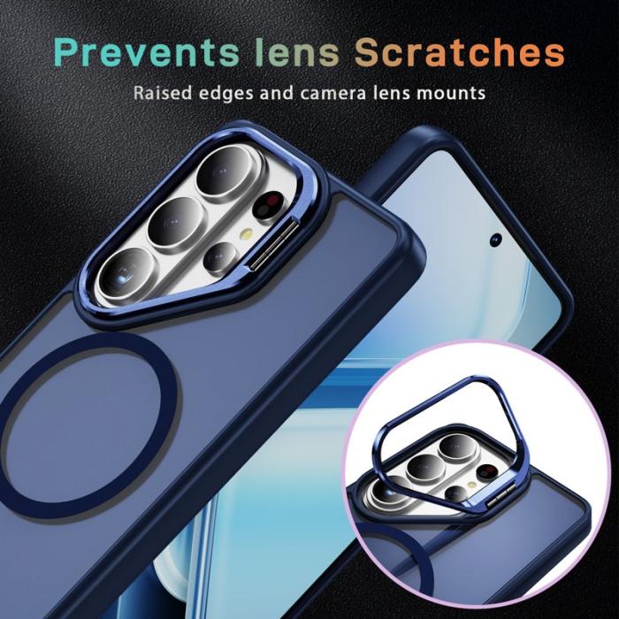 OEM - Mobilskal för Samsung Galaxy S26 Ultra Magnetiskt Kickstand PC + TPU - Safir