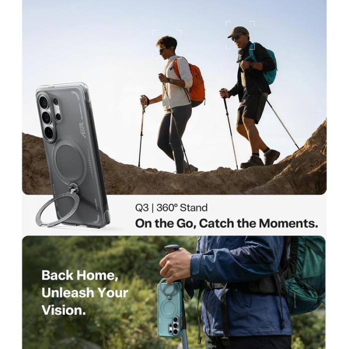 Torras - Torras Mobilskal för Samsung Galaxy S26 Ultra Magnetiskt Kickstand - Svart