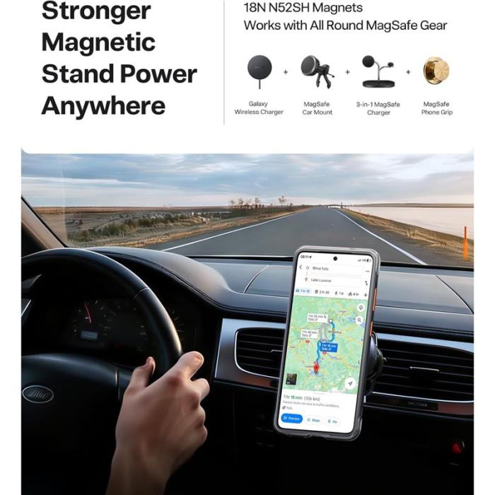 Torras - Torras Mobilskal för Samsung Galaxy S26 Ultra Magnetiskt Kickstand - Svart