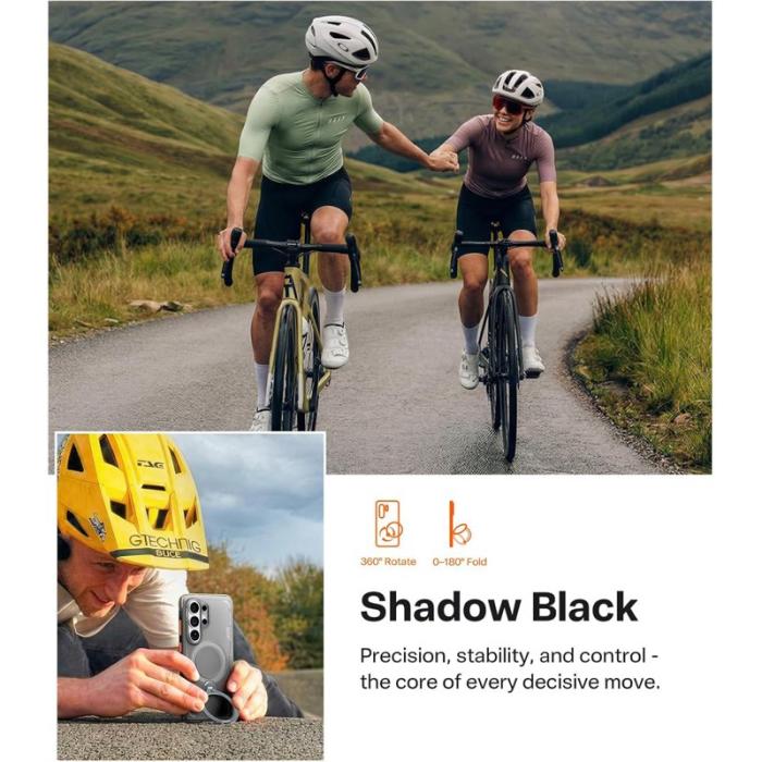 Torras - Torras Mobilskal för Samsung Galaxy S26 Ultra Magnetiskt Kickstand - Svart