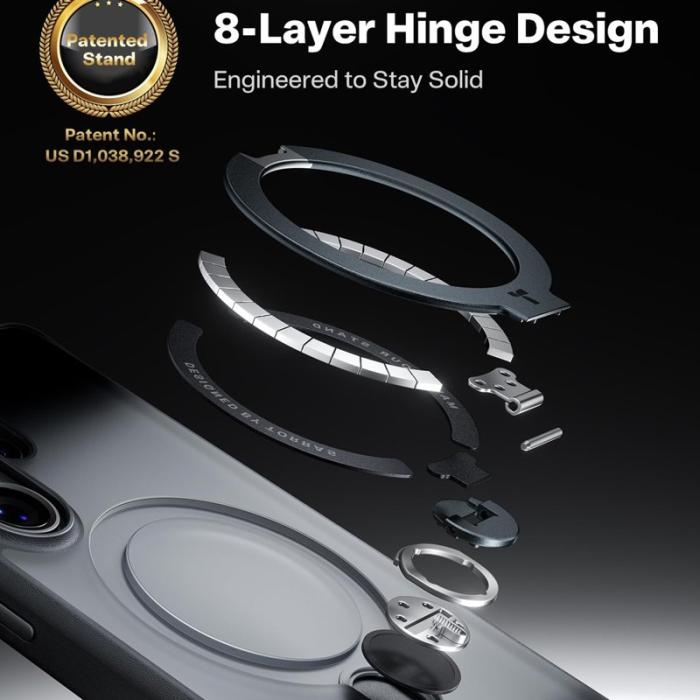 Torras - Torras Mobilskal för Samsung Galaxy S26 Ultra Magnetiskt Kickstand - Svart