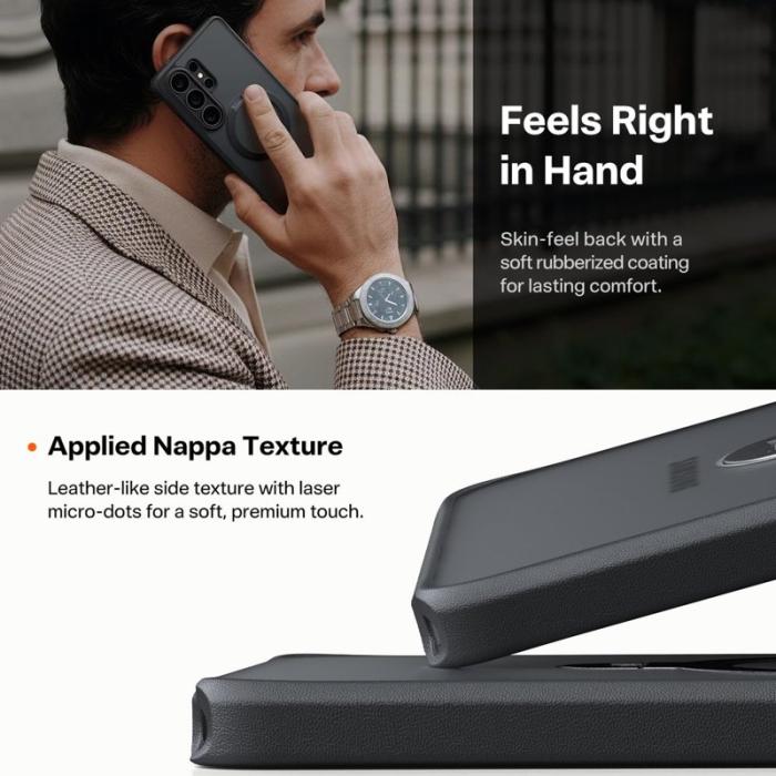 Torras - Torras Mobilskal för Samsung Galaxy S26 Ultra Magnetiskt Kickstand - Svart