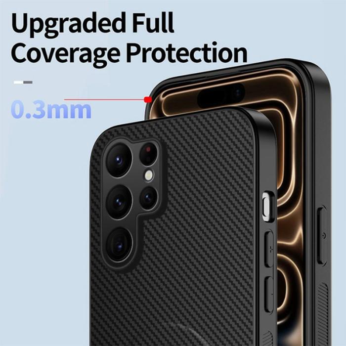 WANLONFENG - WANLONFENG Mobilskal för Samsung Galaxy S26 Ultra Magnetiskt Kickstand - Svart