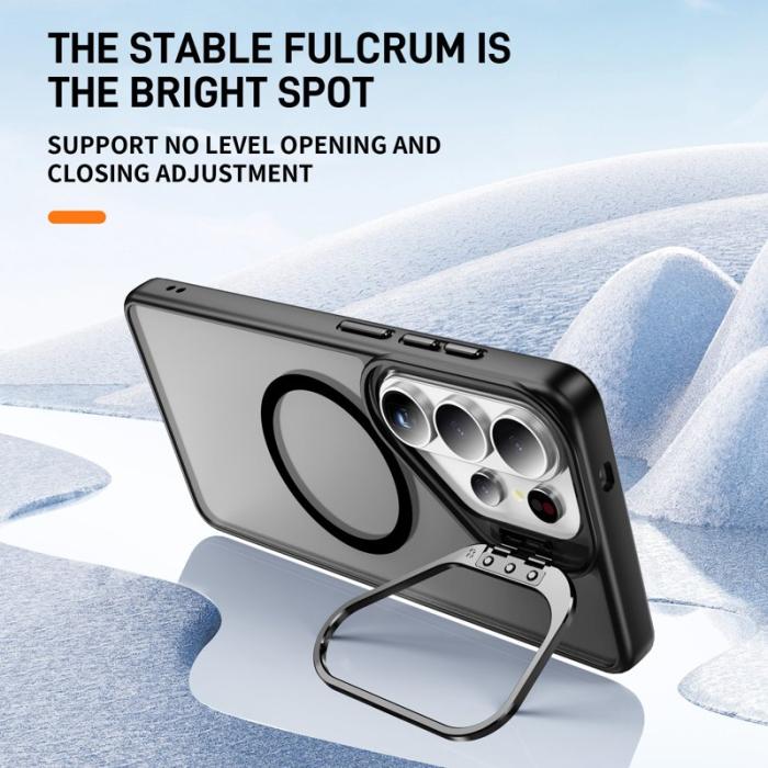 OEM - Mobilskal för Samsung Galaxy S26 Ultra Magnetiskt Kickstand PC + TPU - Svart