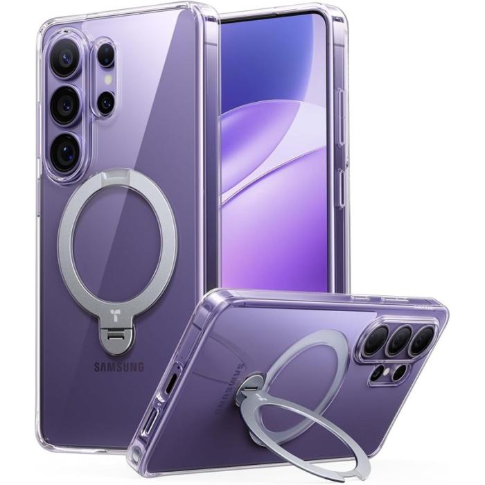 Torras - Torras Mobilskal för Samsung Galaxy S26 Ultra Magnetiskt Kickstand PC + TPU