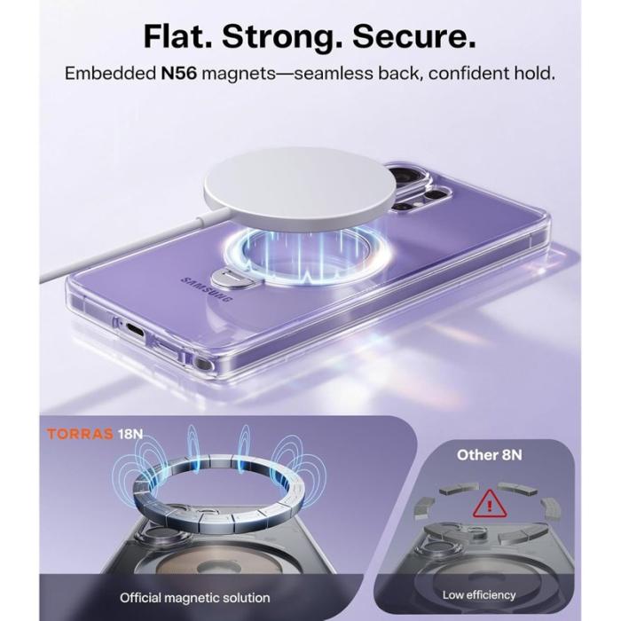 Torras - Torras Mobilskal för Samsung Galaxy S26 Ultra Magnetiskt Kickstand PC + TPU