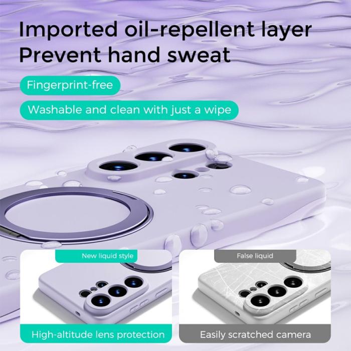 ABEEL - ABEEL Mobilskal för Samsung Galaxy S26 Ultra Magnetiskt Kickstand - Rosa