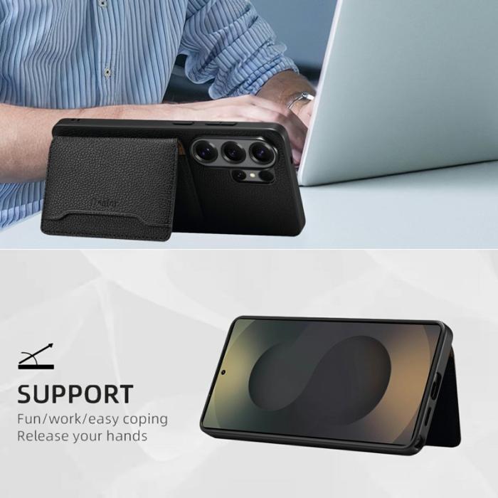 DENIOR - DENIOR Mobilskal för Samsung Galaxy S26 Ultra Magnetiskt Kickstand - Svart