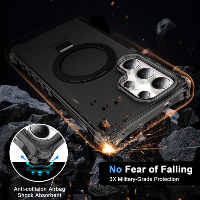 OEM - Mobilskal för Samsung Galaxy S26 Ultra Magnetiskt Kickstand - Svart