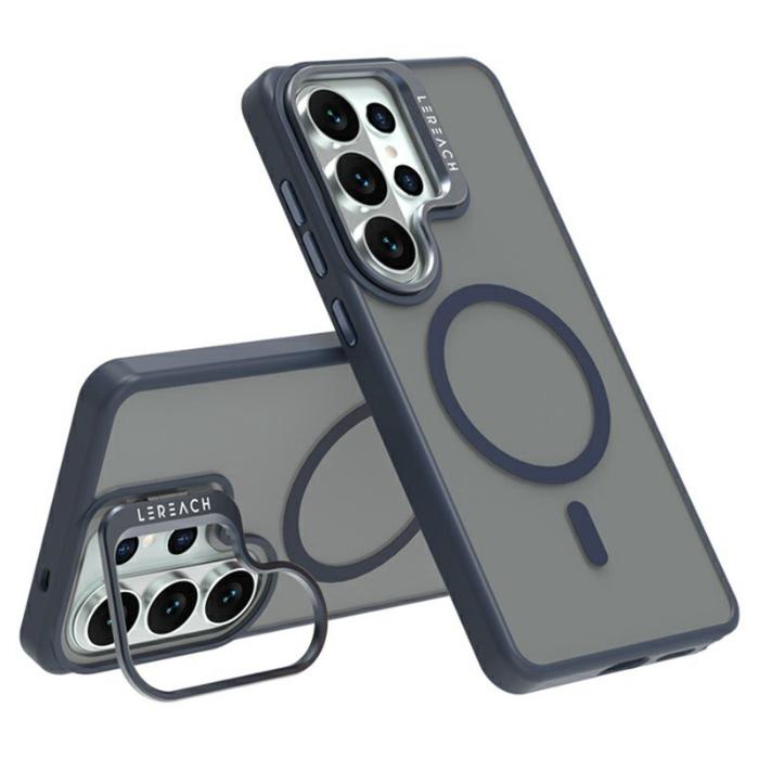LeReach - LeReach Mobilskal för Samsung Galaxy S26 Ultra Magnetiskt Kickstand TPU - Blå