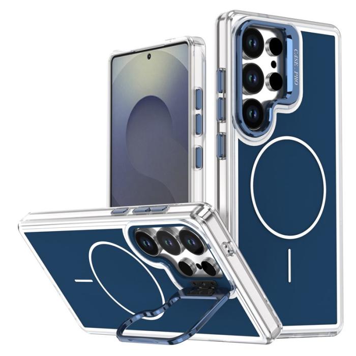 OEM - Mobilskal för Samsung Galaxy S26 Ultra Magnetiskt Kickstand TPU - Blå