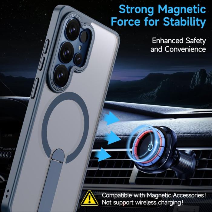 OEM - Mobilskal för Samsung Galaxy S26 Ultra Magnetiskt Kickstand TPU - Blå