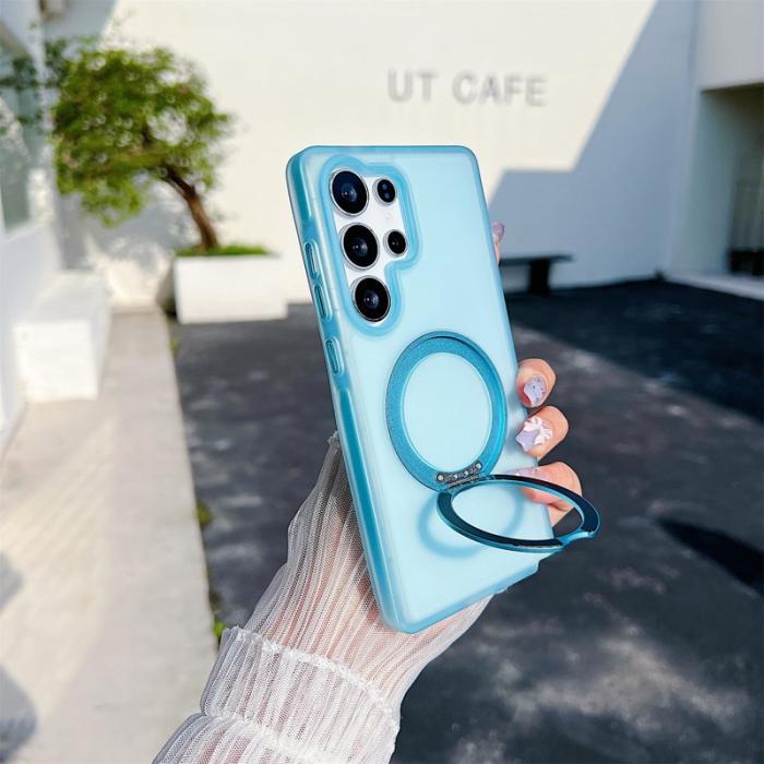 OEM - Mobilskal för Samsung Galaxy S26 Ultra Magnetiskt Kickstand TPU - Blå