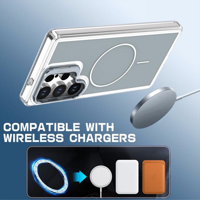 OEM - Mobilskal för Samsung Galaxy S26 Ultra Magnetiskt Kickstand TPU - Grå