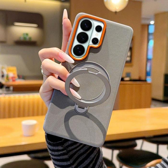 OEM - Mobilskal för Samsung Galaxy S26 Ultra Magnetiskt Kickstand TPU - Grå