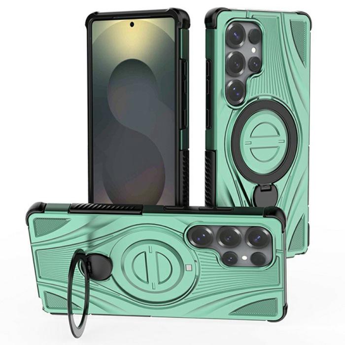 OEM - Mobilskal för Samsung Galaxy S26 Ultra Magnetiskt Kickstand TPU - Grön