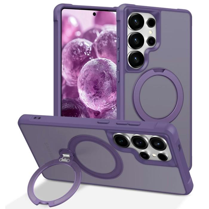 OEM - Mobilskal för Samsung Galaxy S26 Ultra Magnetiskt Kickstand TPU - Lila