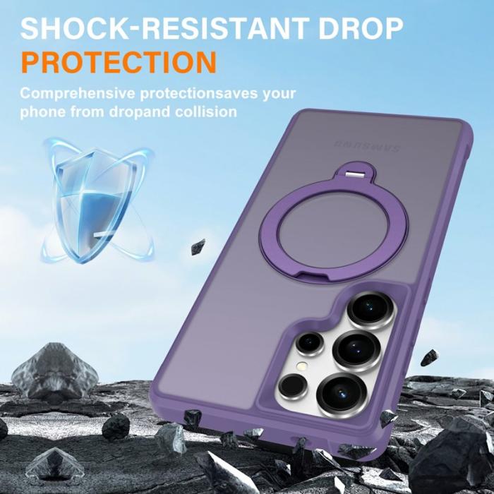 OEM - Mobilskal för Samsung Galaxy S26 Ultra Magnetiskt Kickstand TPU - Lila
