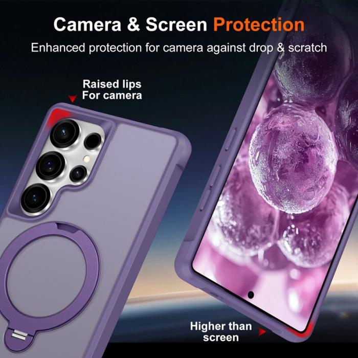 OEM - Mobilskal för Samsung Galaxy S26 Ultra Magnetiskt Kickstand TPU - Lila