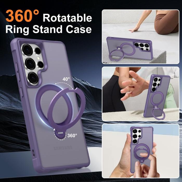 OEM - Mobilskal för Samsung Galaxy S26 Ultra Magnetiskt Kickstand TPU - Lila