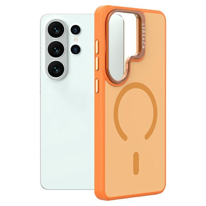 LeReach - LeReach Mobilskal för Samsung Galaxy S26 Ultra Magnetiskt Kickstand TPU - Orange