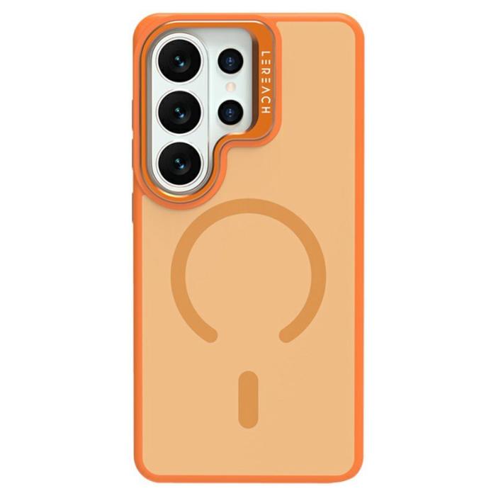 LeReach - LeReach Mobilskal för Samsung Galaxy S26 Ultra Magnetiskt Kickstand TPU - Orange