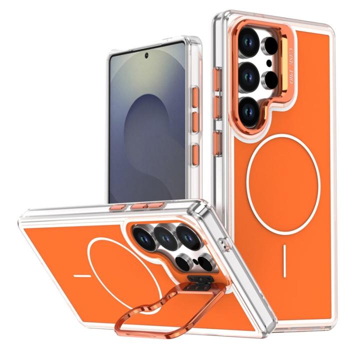 OEM - Mobilskal för Samsung Galaxy S26 Ultra Magnetiskt Kickstand TPU - Orange