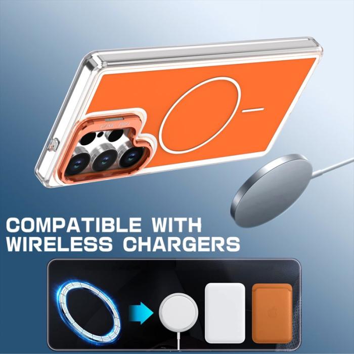 OEM - Mobilskal för Samsung Galaxy S26 Ultra Magnetiskt Kickstand TPU - Orange