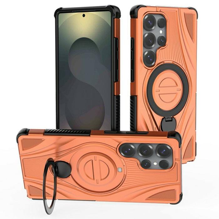 OEM - Mobilskal för Samsung Galaxy S26 Ultra Magnetiskt Kickstand TPU - Orange