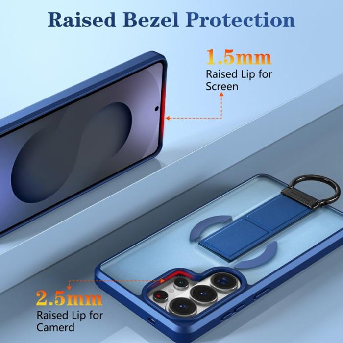 OEM - Mobilskal för Samsung Galaxy S26 Ultra Magnetiskt Kickstand TPU + PC - Blå