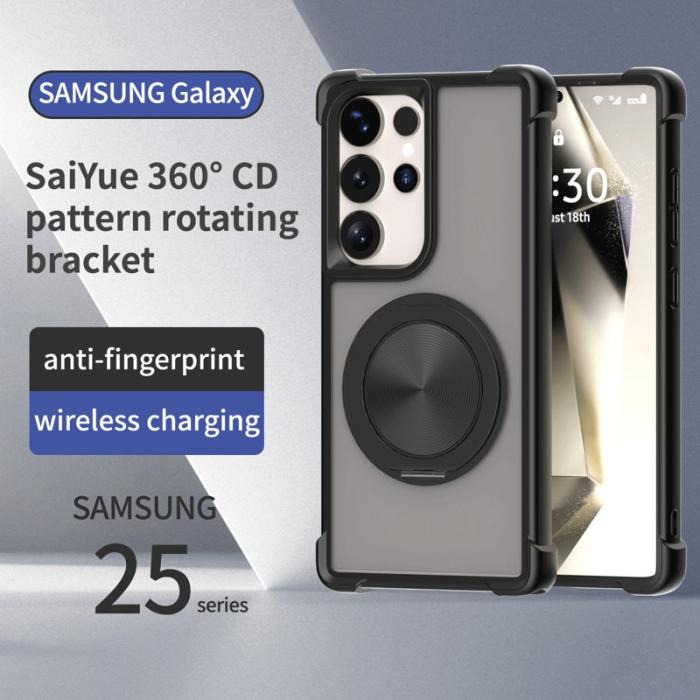 OEM - Mobilskal för Samsung Galaxy S26 Ultra Magnetiskt Kickstand TPU + PC - Grå