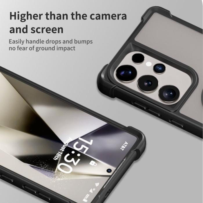 OEM - Mobilskal för Samsung Galaxy S26 Ultra Magnetiskt Kickstand TPU + PC - Grå